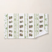 Motif de gnome pour la Saint-Patrick (Serviette à main)