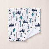 Motif de golf (Gant de toilette)