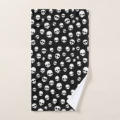 Motif de Goth à crâne blanc (Serviette à main)