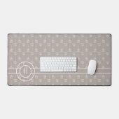 Motif de gousse de semence tendance Monogramme A (Clavier et souris)