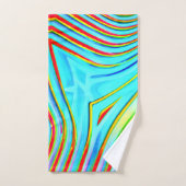Motif de gravure de couleur (Serviette à main)