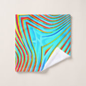 Motif de gravure de couleur (Gant de toilette)
