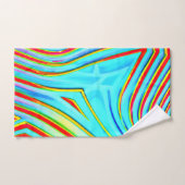 Motif de gravure de couleur (Serviette à main)