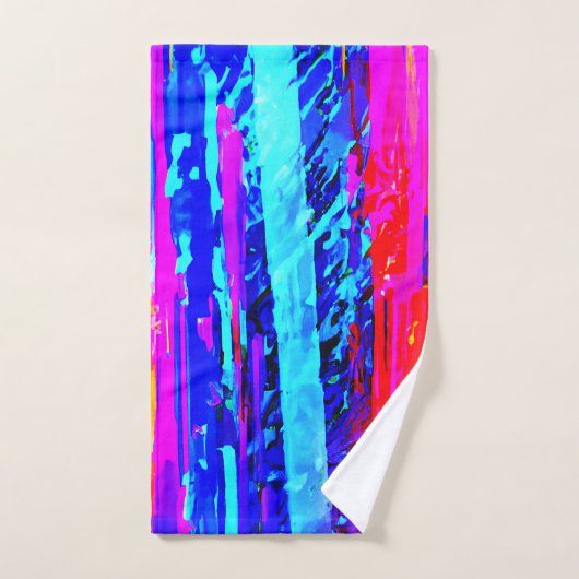 Motif de gravure de couleur (Serviette à main)