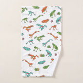Motif de grenouille coloré (Serviette à main)