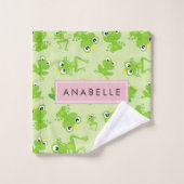 Motif de grenouille, Grenouille verte, Prince de g (Gant de toilette)