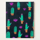 Motif de gribouillis de cactus monogrammé (Dos)