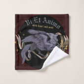 Motif de gryphe argent et or (Gant de toilette)