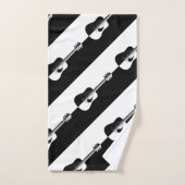 Motif de guitare contemporain (Serviette à main)