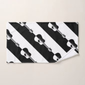 Motif de guitare contemporain (Serviette à main)
