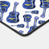 Motif de guitares bleues Monogramme (Coin)