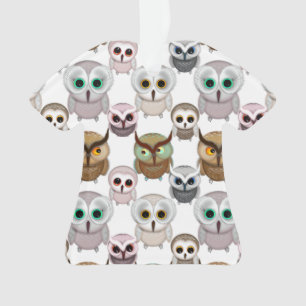 Motif de hiboux illustrés adorable