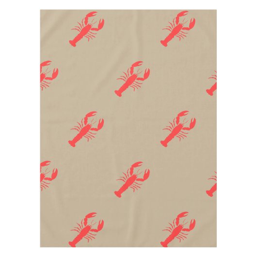 motif de homard rouge Nappe (Devant)