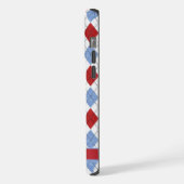 Motif de Jacquard blanc bleu rouge personnalisable (Côté gauche)