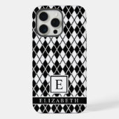 Motif de Jacquard noir et blanc personnalisable (Verso)