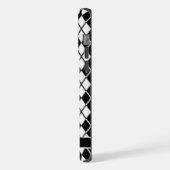 Motif de Jacquard noir et blanc personnalisable (Côté gauche)