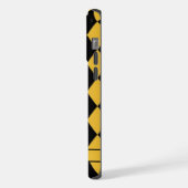 Motif de Jacquard noir jaune clair personnalisable (Côté gauche)