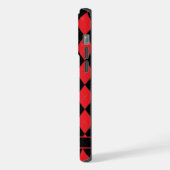 Motif de Jacquard noir rose vif personnalisable (Côté gauche)