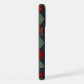 Motif de Jacquard rouge Turquoise foncé personnali (Côté droit)