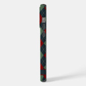 Motif de Jacquard rouge Turquoise foncé personnali (Côté gauche)