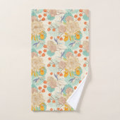 Motif de jardin fleuri coloré (Serviette à main)