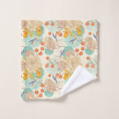 Motif de jardin fleuri coloré (Gant de toilette)