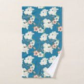 Motif de jardin floral blanc (Serviette à main)
