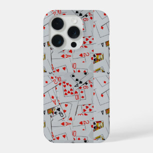 Motif de jeu de cartes éparpillées,