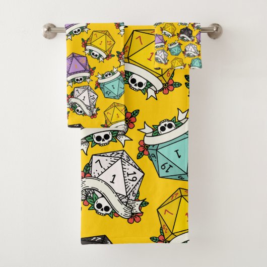 Motif de jeu de dés D20 (En situation)