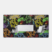 Motif de jeu graffiti néon (Clavier et souris)