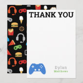 Motif de jeu vidéo Merci Gamer (Devant / Derrière)