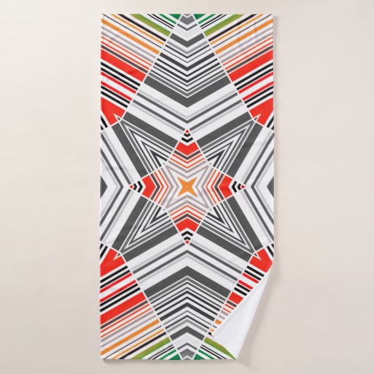 motif de joint rayé Abstrait (Serviette de bain)