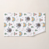 Motif de jouets pour bébé mou (Serviette à main)