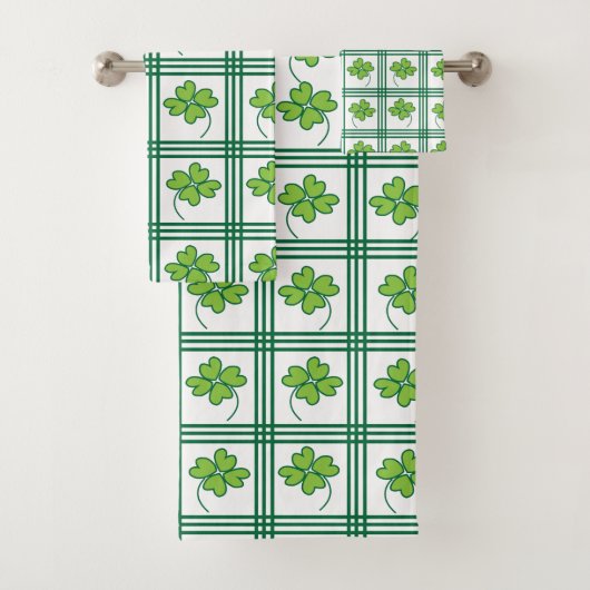 Motif de jour de la Saint-Patrick Trèfle à quatre (En situation)
