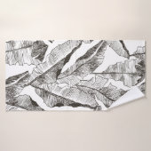 Motif de jungle tropicale plante sans couture. Pri (Serviette de bain)