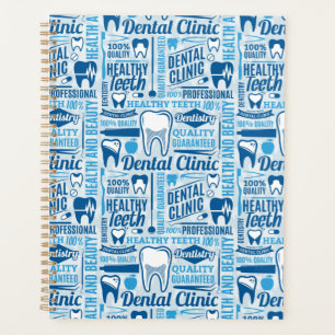 Motif de la clinique dentaire bleue