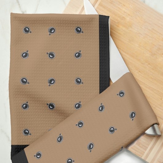 Motif de la Coupe du Café sur les serviettes de cu