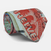 Motif de la cravate des timbres postaux suisses (Roulé)