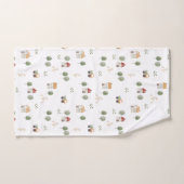 Motif de la ferme d'aquarelle (Serviette à main)