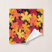 Motif de la feuille d'érable automne (Gant de toilette)