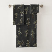 Motif de la forêt d'arbres verts (En situation)