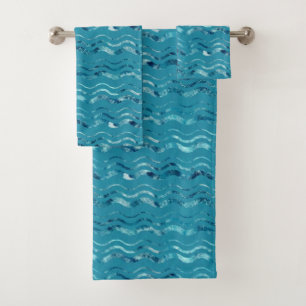 Motif de la mer bleue