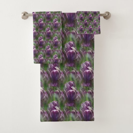 Motif de la nature des fleurs de tulipe violet (En situation)