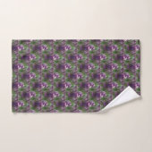 Motif de la nature des fleurs de tulipe violet (Serviette à main)