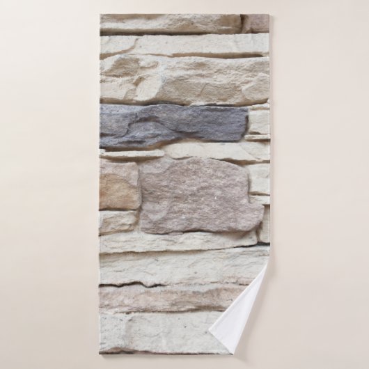 Motif de la pierre moderne mur de brique Surfacé b (Serviette de bain)