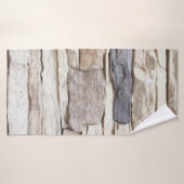 Motif de la pierre moderne mur de brique Surfacé b (Serviette de bain)