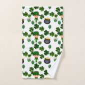 Motif de la Saint-Patrick (Serviette à main)