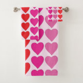 Motif de la Saint-Valentin Cœurs Fuchsia Rose Roug (En situation)
