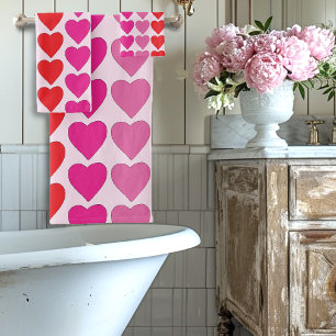 Motif de la Saint-Valentin Cœurs Fuchsia Rose Roug