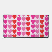 Motif de la Saint-Valentin Cœurs Fuchsia Rose Roug (Recto)